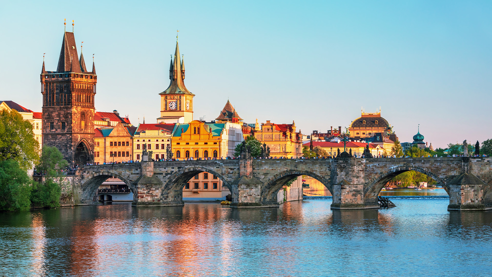 Charles Bridge in Prague, Czech Republic.