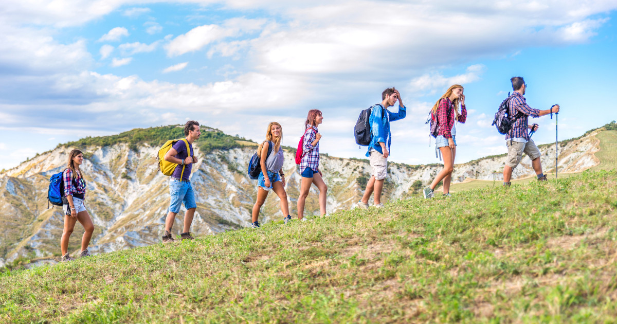 A group on a hiking excursion