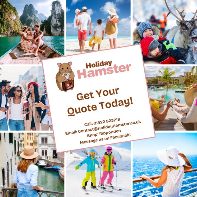 ✈️ Want a Quote? We Make it Simple! ✈️ 

Whether you have a destination in mind or no clue where to start, we’re here to help. Our personalised quotes are quick, free, and tailored to your needs 🐹

Just tell us:
✔️ Destination Ideas
✔️ When you want to travel
✔️ Your rough budget
✔️ Traveller Details 

We’ll do the rest! No pressure, no hard sell, just real advice from real people 😊

📞 Call us: 01422 823219
📧 Email us: <span style=
