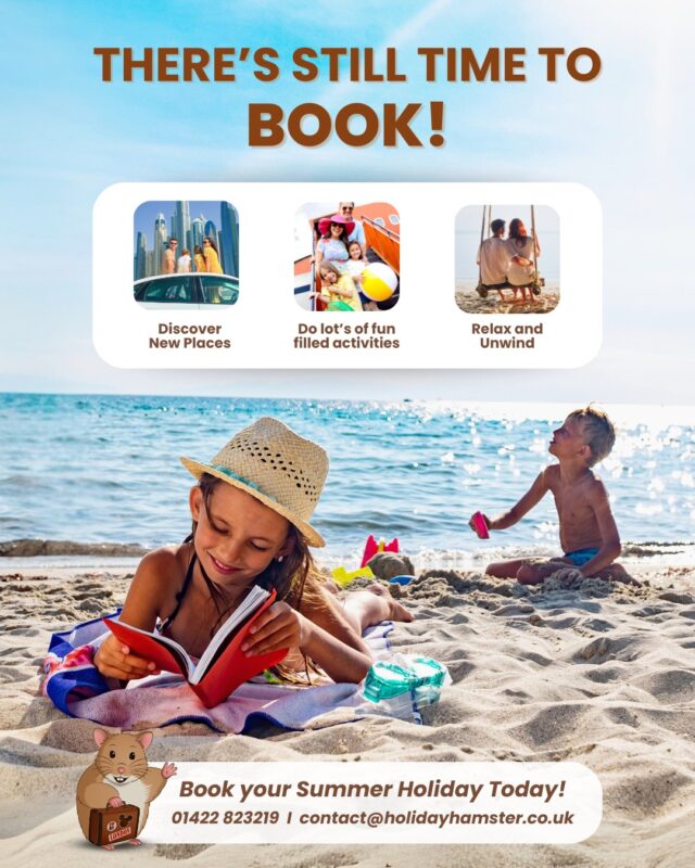 ☀️ Still Time to Book Your Summer Escape! ☀️

Think you’ve left it too late to book your summer holiday? Think again! ✈️

We’ve got fantastic last-minute holidays waiting just for you – from beachy breaks to family-friendly adventures 🏝️

Don’t wait around! Summer is just around the corner and the best deals won’t last long! Let us take the stress out of booking so you can start counting down to cocktails, sunshine and sandy toes 👣

📞 Call us: 01422 823219
📧 Email us: [obfuscate email=
